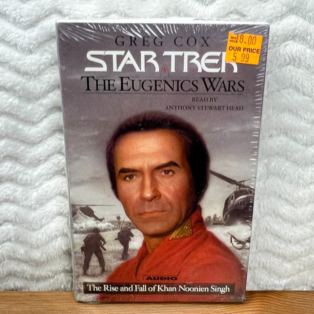Star Trek The Eugenics Wars Audiobook Cassettes Greg Cox *New Sealed
